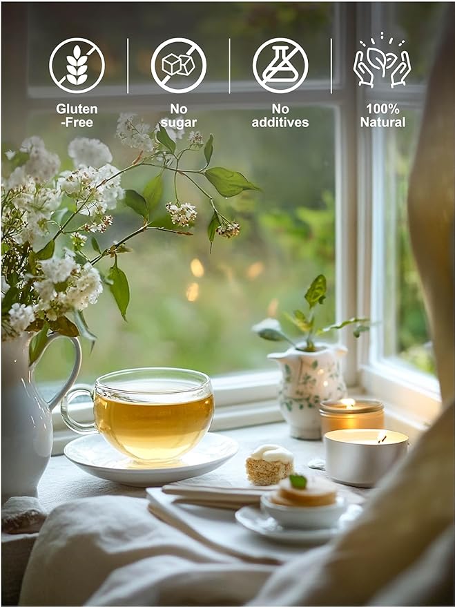 TeeLux Decaf Jasmine Green Tea Bags, Decaffeinated Jasmine Scented Green Tea, Pleasant Aroma & Smooth Taste, 100 Count