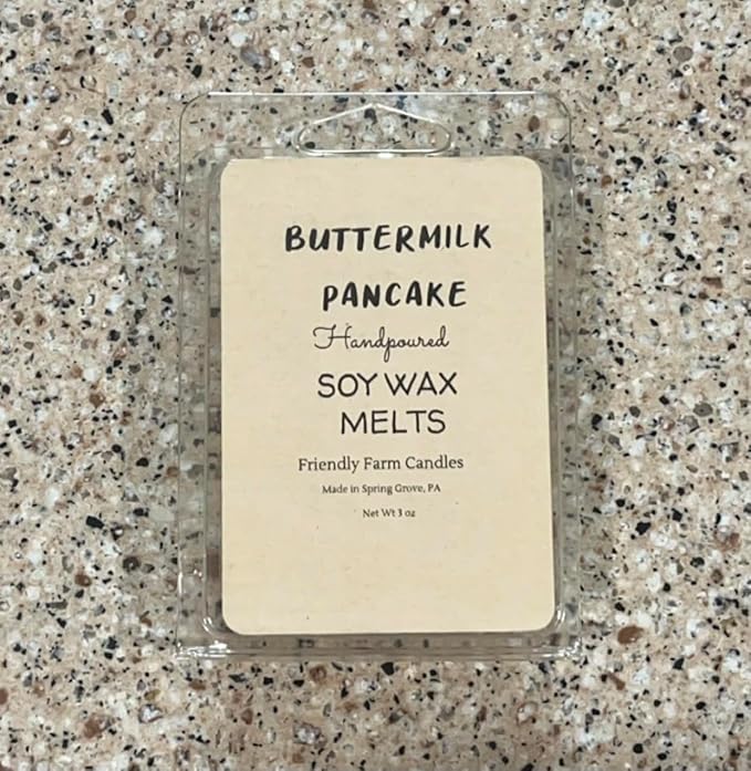 Friendly Farm Candles Soy Wax Melts, Wax Cubes Strong Scent Long Lasting (3 oz.) (Buttermilk Pancake)