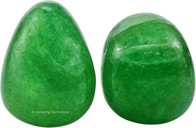 Amazing Gemstone Green Strawberry Quartz Crystals and Healing Stones Tumbled - 1 oz Green Strawberry Quartz Stone, Healing Stones for Energy Balance, Premium Polished Gems Rocks for Meditation
