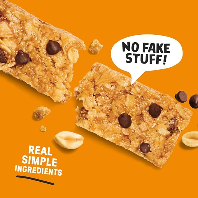 JUNKLESS Chewy Granola Bar 4‑Flavor Variety Pack (24 Bars)–Non‑GMO, Gluten‑Free, Less Sugar Snack Bars— Chocolate Chip, Peanut Butter Chocolate Chip, Cinnamon Roll & Real Strawberry, 4 Boxes