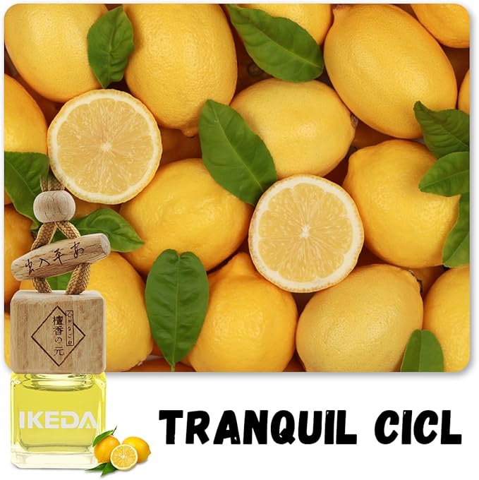 Car Air Freshener | Square Hanging Car Scent with Vent Clip Bottle | Long Lasting Fragrance | Essential Oil Diffuser | Odor Eliminator Deodorizer (Square-Tranquil Girl)