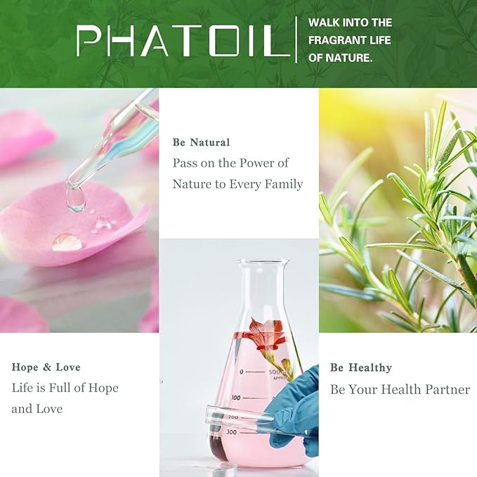 Neroli 1.01fl.oz Essential Oil, PHATOIL Pure Aromatherapy Oils for Diffuser, Humidifier, Perfect for DIY Soap, Candle, Bath Bombs Making(30ml)