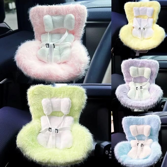 Car Air Freshener Clip,Toy doll seat style car aromatherapy(Blue),The solid fragrance is easy to replace, and the aroma effect can last 30 days.Safety seats suitable for Labubu