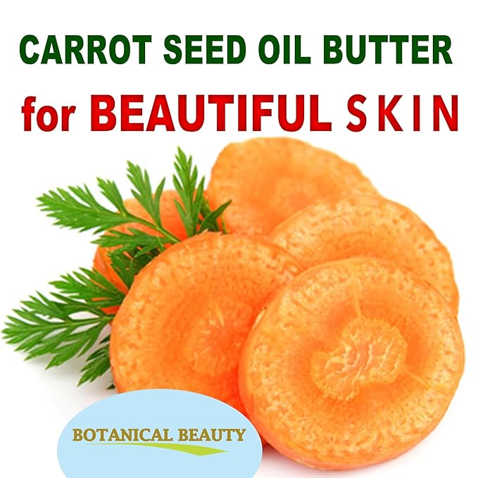 Botanical Beauty CARROT SEED OIL BUTTER Pure Natural Virgin Unrefined RAW 8 Fl. Oz.- 240 ml for FACE, SKIN, BODY, DAMAGED HAIR, NAILS. Rich in Beta Carotene, Vitamin E