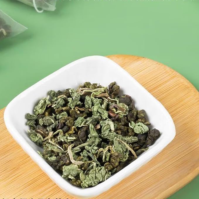 85g/3Oz Pure Mint Herbal Tea Bags, Peppermint & Spearmint, Loose leaf 50 Pyramid Teabags, Blended with Fresh Ingredients, Natural Herbal Tea, Gluten Free