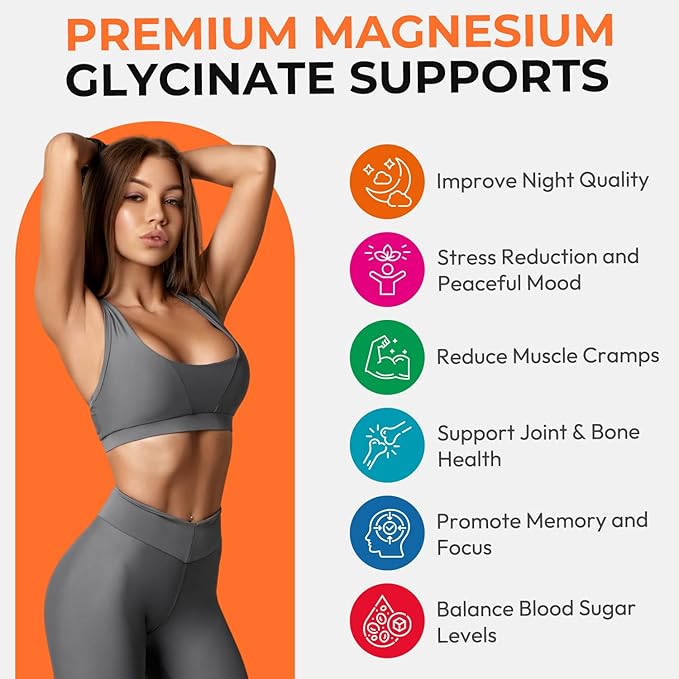 Magnesium Glycinate Gummies for Adults, High Absorption Magnesium Gummies with L-Threonate, Calcium, Vitamin B6, D3, Sugar Free Chews for Relaxation, Stress Relief, Night Rest