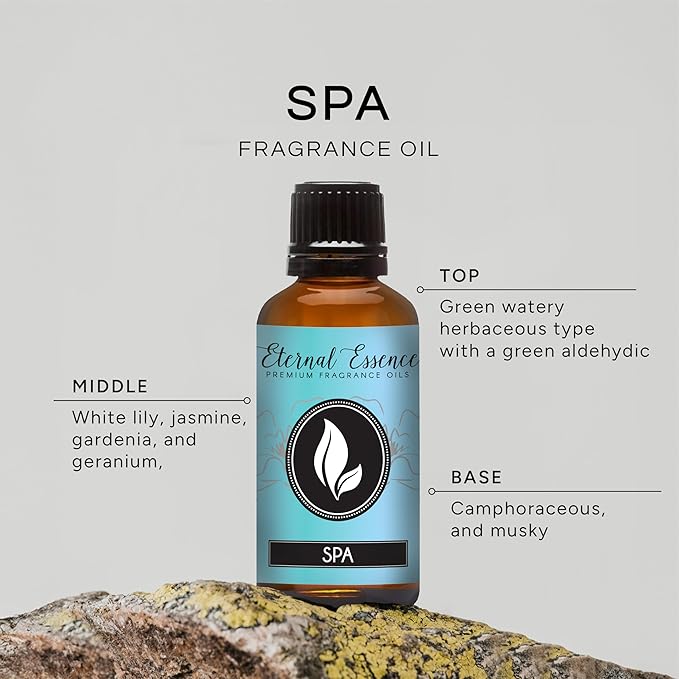Eternal Essence Oils Spa 30ml Premium Fragrance Oil - for Candle, Soap Making, Aromatherapy, Diffusers, Home Care, & Humidifiers