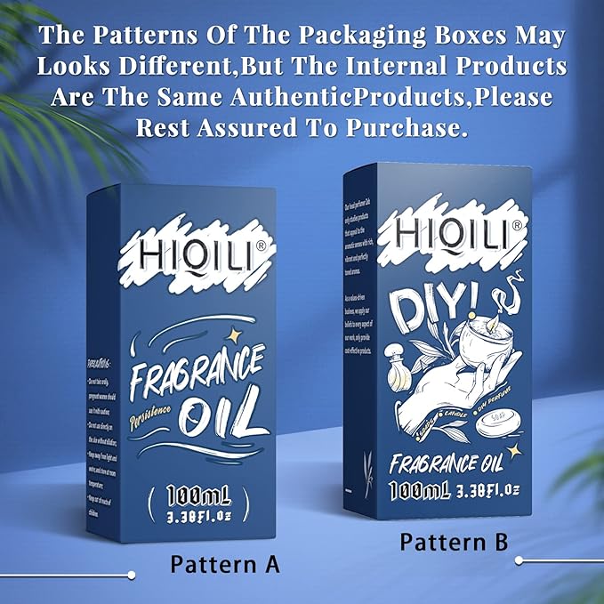 HIQILI Baby Powder Fragrance Oil - Refreshing Essential Oil for Home Diffuser, Candle Scents for Candle Making, DIY Soap & Perfume - 3.38 Fl Oz