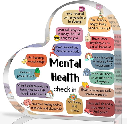 Therapy Office Decor, Mental Health Check In Decorations for School Counselor CBT DBT Therapy Counseling Poster Anxiety Relief Social Psychology Decoration