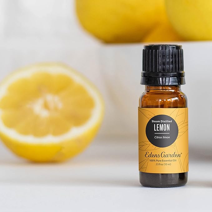 Edens Garden Lemon- Steam Distilled Essential Oil- 100% Pure Premium Grade, Undiluted, Natural, Therapeutic, Aromatherapy, The Best for Diffuser, Skin, Candle, Kid Safe 30 ml (1 fl oz)