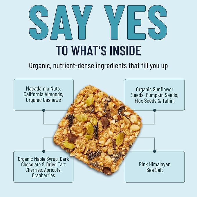 The YES Bar YES Bar – Macadamia Chocolate – Plant Based Protein, Decadent Snack Bar – Vegan, Paleo, Gluten Free, Dairy Free, Low Sugar, Healthy Snack, Breakfast, Low Carb, Keto Friendly (Pack of 6)