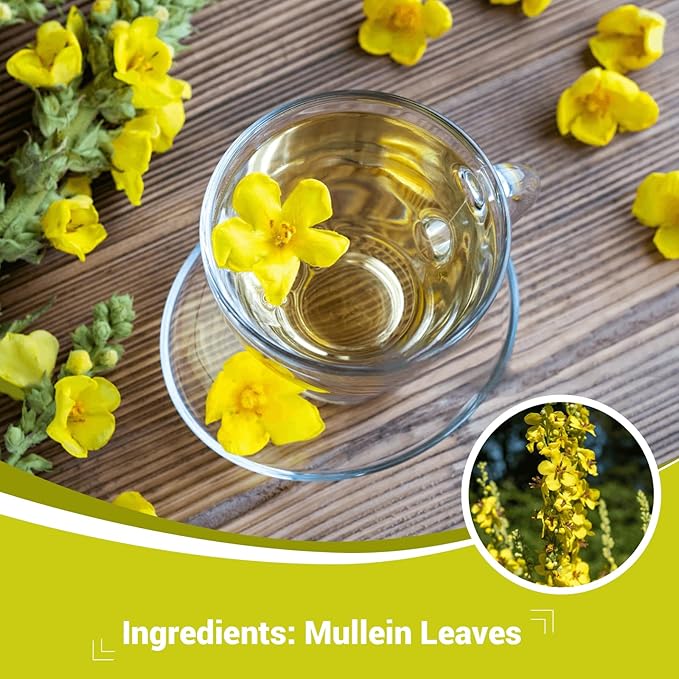 Mullein Leaf Herbal Tea - Caffeine Free, 20 Tea Bags