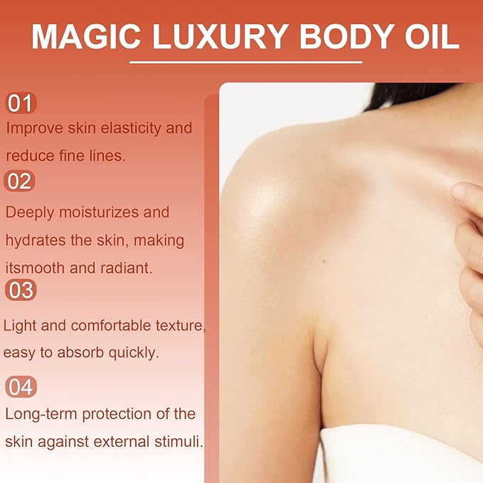 Magic Body Firming Oil, Ultra Hydrating and Firming Skin Magic Luxury Body Oil for Women Full Body Use.It Contains Vitamin E and Plant Essence Glow Oil (1Pcs)