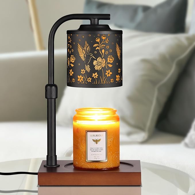 Candle Warmer Lamp with Adjustable Height Dimmable for New Home Decor Electric Candle Warmer for Jar Candles Birthday Gifts for Women Mom(Hummingbird)