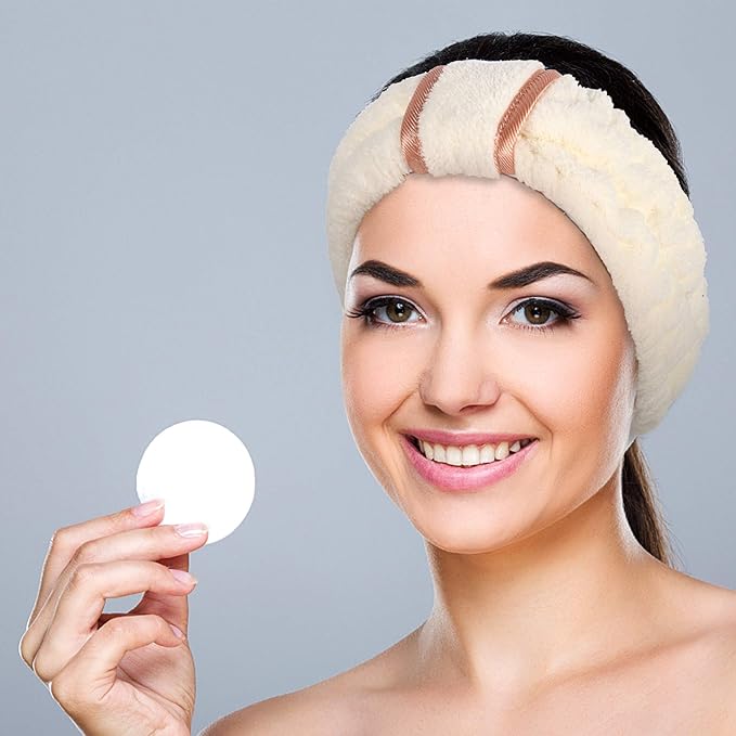 6pcs Microfiber Hairband, Fluffy Face Wash Headbands for Women, Spa Headbands for Skin Care, Yoga, Running, Exercise, Absorbent & Comfortable