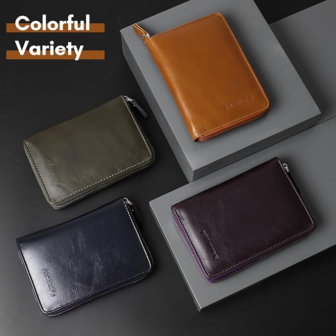 FAMILIFE Manicure Set, Professional Manicure Kit Nail Clippers Set 11 in 1 Stainless Steel Pedicure Tools Nail Kit Men Grooming Tool with Portable Brown Leather Travel Case Luxury Gifts for Him