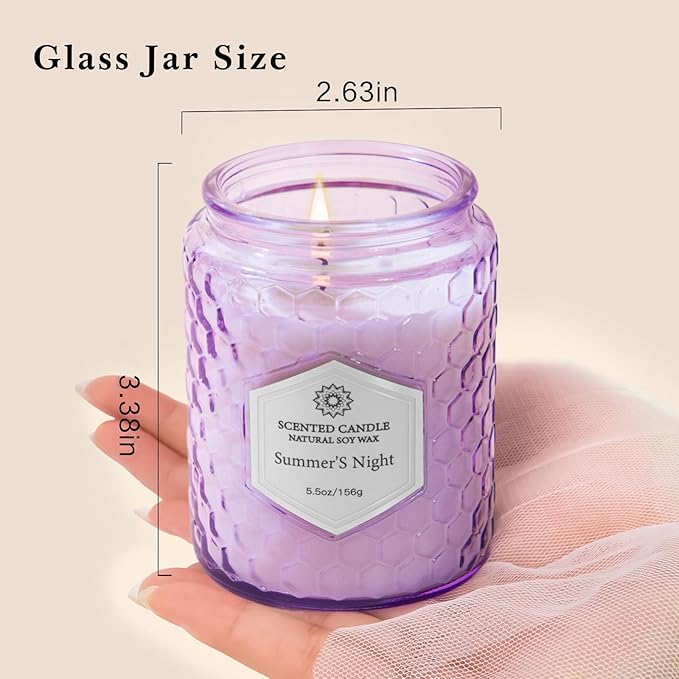 Candles for Home Scented, 6 Pack Aromatherapy Candles Gifts Sets for Women Birthday,33 oz Soy Wax 240 Hour Long Lasting Jar Candles