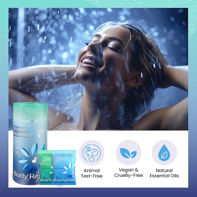 Shower Steamers Aromatherapy 8 Pack, Birthday Gifts for Men, Valentines Day Gifts for Him Husband Boyfriend, Shower Bombs for Stress Relief Relaxation Self Care, Easter Basket Essentials
