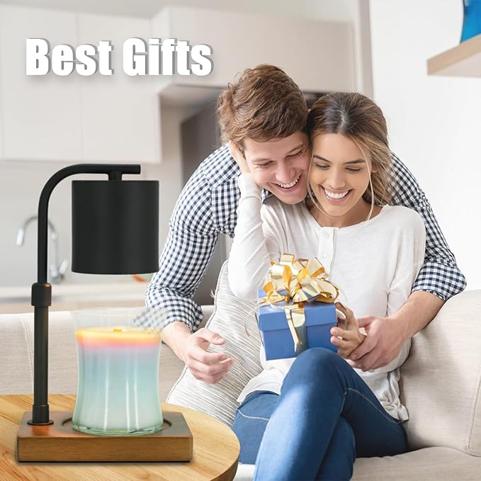 Candle Warmer Lamp Timer - Electric Adjustable Candle Lamp Warmer, Birthday Gifts for Women, for Mom, House Warming Gifts New Home, Candle Warmer for Jar Candles with 2 Bulb