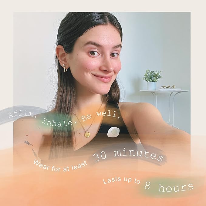 Aromatherapy Lavender Patches - Pure Essential Oil Aroma Patch - Lavender Essential Oils for Headache - 4-Pack