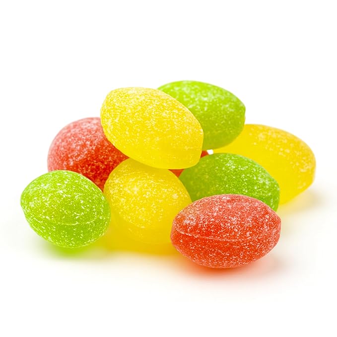NY SPICE SHOP Mix Fruits Sanded Candy Drops - 1 Pound Old Fashioned Sanded Drops – Fresh Delicious Bulk Candy – Sanded Hard Candy – Tangy and Sweet Healthy Snacks