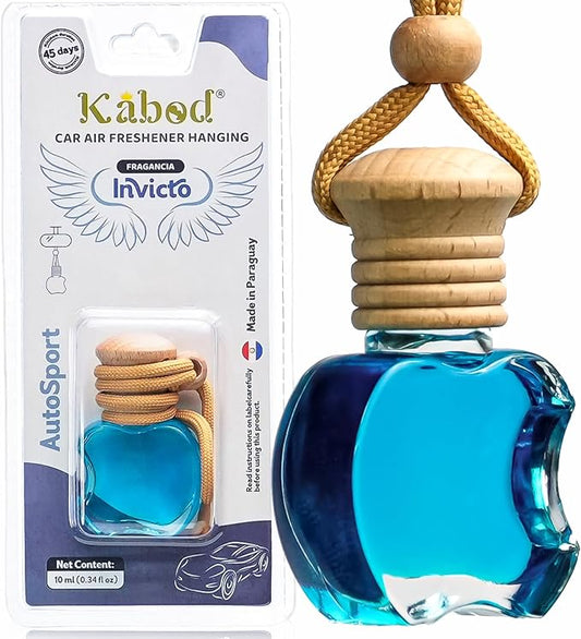 Kabod Invicto Car Air Freshener for Men | Hanging Essential Oil Diffuser | Strong Invictus-Inspired Scent | 10 ml | Lasts Up to 45 Days | Odor Eliminator