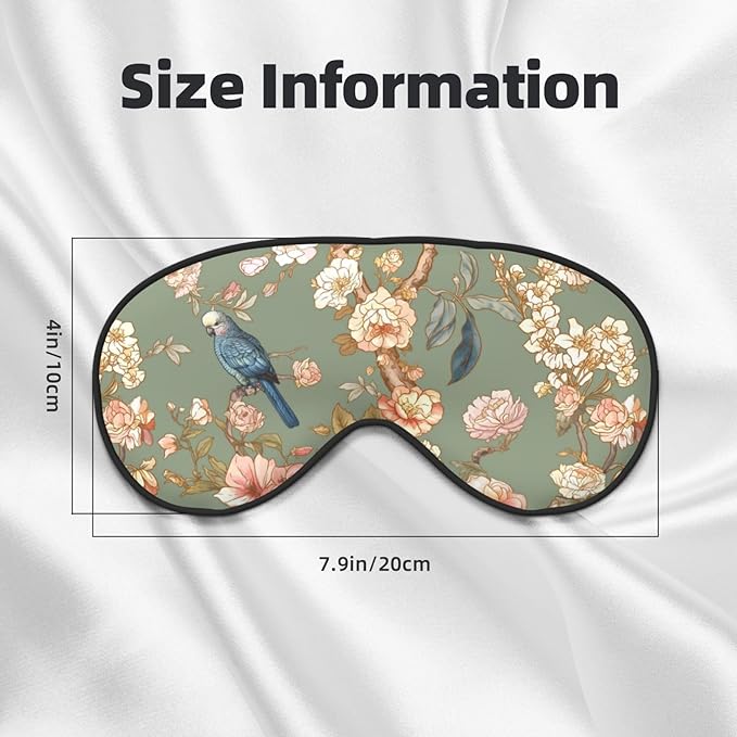 Blossom Trees Sleep Mask for Women & Men - Comfortable Eye Mask with Adjustable Strap - Soft Eye Cover Blindfold for Travel, Yoga, Nap, Shift Work