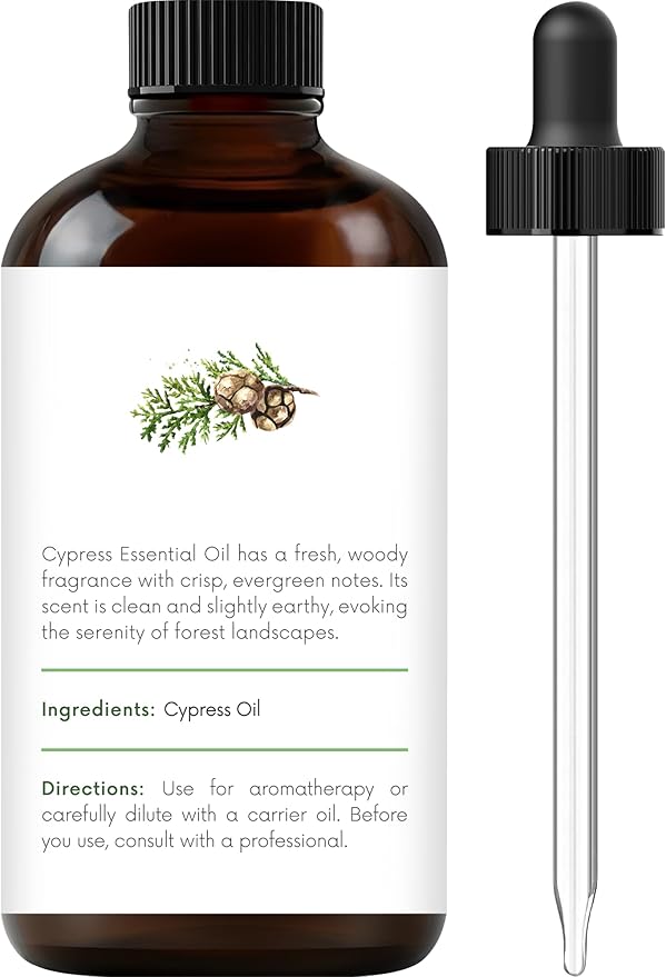 Handcraft Blends Cypress Essential Oil – 1 Fl Oz – 100% Pure and Natural – Premium Grade Essential Oil for Diffuser and Aromatherapy, Skin, Massage, Candle and Soap Making Fragrance