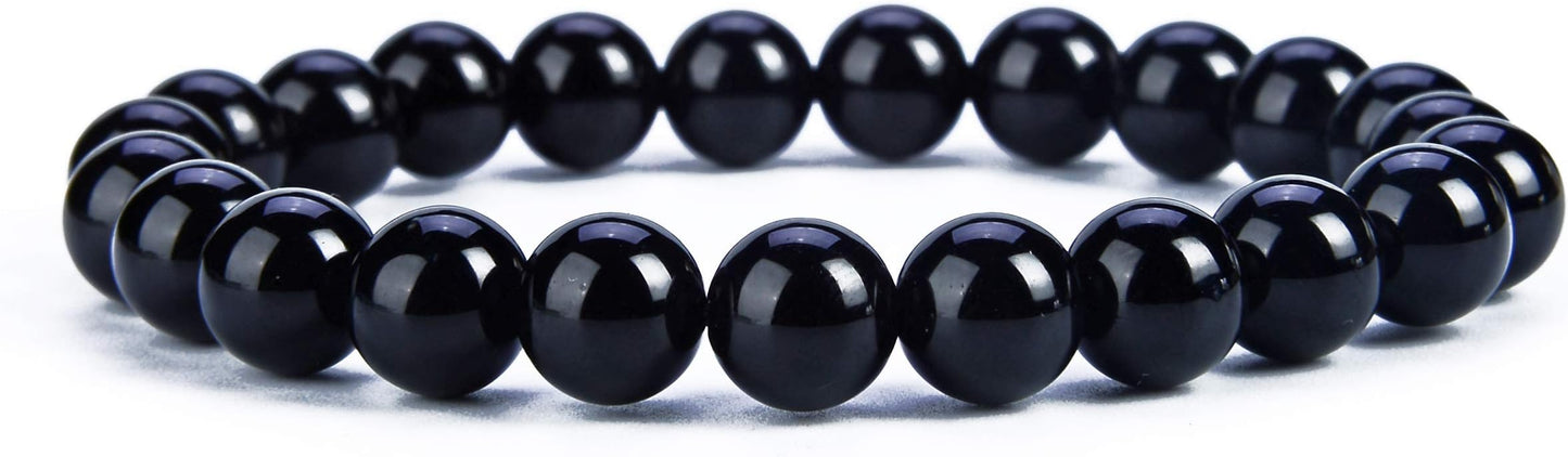 Cherry Tree Collection - Small, Medium, Large Sizes - Gemstone Beaded Bracelets For Women and Men - 8mm Round Beads