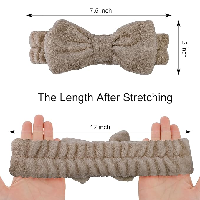 Casoty 12 Pack Skincare Headband for Washing Face Cute Face Wash Spa Headband for Women Makeup Hair Band Stocking Stuffers for Teen Girls Spa Party Hair Accessories Gifts for Women Girls