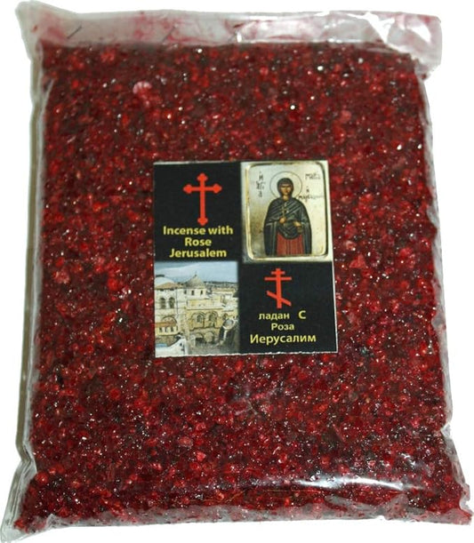 Holy Land Market Jerusalem Crushed and Sealed Flower Incense from The Holy Land (Rose, 9 Ounces)