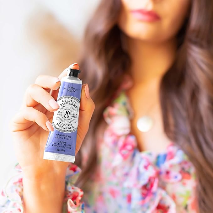 La Chatelaine Hand Cream Trio Tin Gift Set, Ready-To-Gift Tin, Nautral, Made in France with 20% Organic Shea Butter, Nourishing and Moisturizing (Amber Cashmere, Coconut Milk, Lychee Bilberry or Shea)