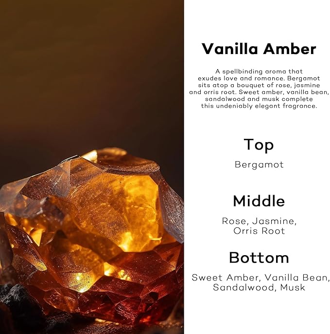 Car Air Freshener Hanging,Cute Air Diffuser for Car, Long Lasting Car Air Fresheners, Car Fresheners for Women, Made in USA Vanilla Amber (2 Pack)