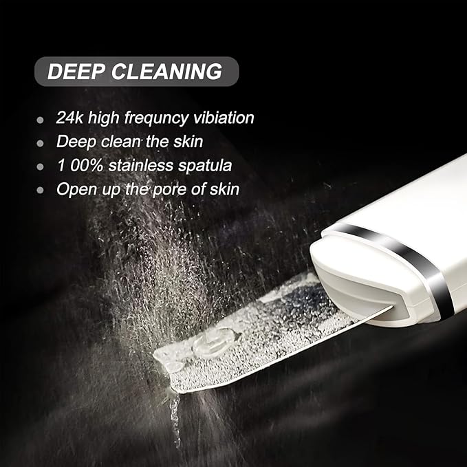 Face Scrubber Skin Spatula, Black Head Remover for Face and Nose, Pore Cleaner Blackhead Remover Tools, Deep Cleansing Facial Whitehead Removal Extractor, Skin Care Gifts for Women