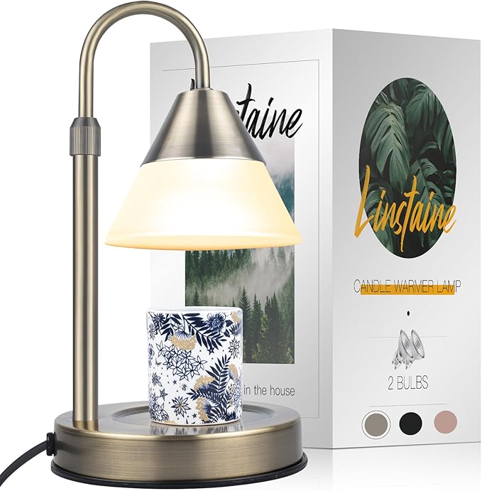 Dimmable Candle Warmer Lamp with Timer Adjustable Height, Mothers Day Birthday Gifts for Mom Women, Candle Lamp Warmer House Warming Gift New Home Decor for Bedroom Living Room Office, Bronze