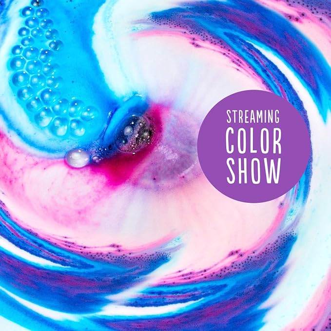 Hallu Unicorn Large Bath Bomb, Mango Peach and Vanilla Scent, 140 g, Pack of 8