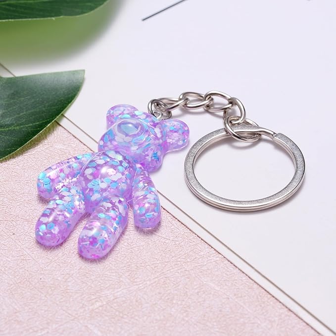 Pocket Bear Hug, Anxiety Relief Gifts for Women Men, Mental Health Positivity Gifts for Anxious Friend, Thinking of You Gift, Comforting Gift for Son Daughter Back to School, Purple