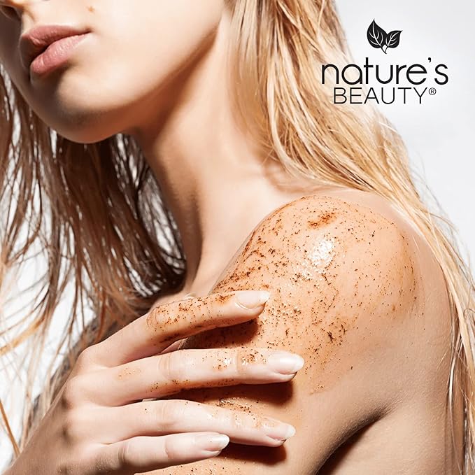 Nature's Beauty Cinnamon Coffee Energy Body Scrub Multi-Pack - Gently Exfoliate, Energize & Invigorate Dull Skin, Made w/Pomegranate & Babassu Oil + Coffee Seed Powder, 11.3 oz (2 Pack)