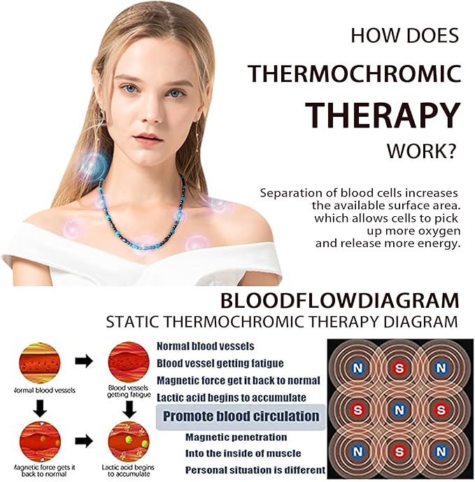 Hion Magnetic Necklace Black Obsidian Purple Amethyst Magnetic Necklace