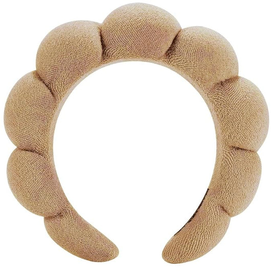 Spa Headbands for Face & Makeup - Terry Cloth Puffy Headbands for Mask Treatment