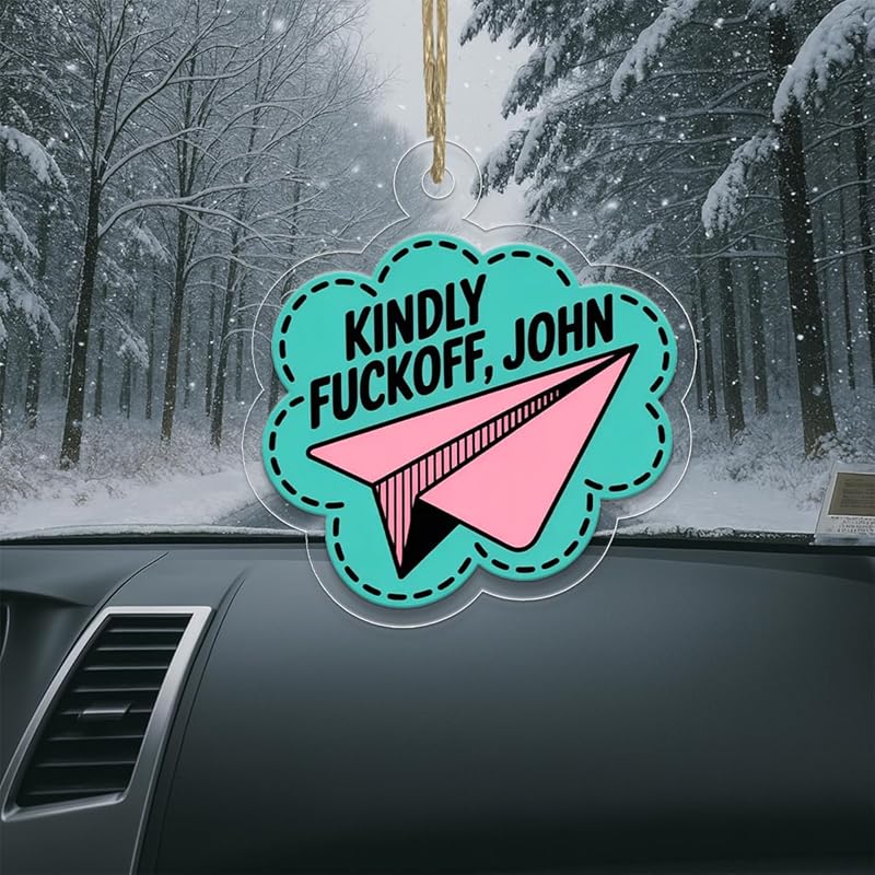 Funny Kindly Ornament, Personalized Holiday Gift, Custom Christmas Ornament, Gag Gift for Friends, Playful Holiday Keepsake Acrylic Ornament – Personalized Christmas Tree