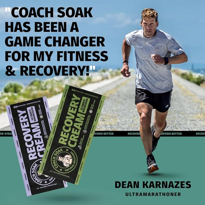 Coach Soak Magnesium Lotion Trial Absorbing Magnesium Chloride & MSM Cream for Athlete Recovery - 0.02 lb (3 Pack) - Eucalyptus & Lavender