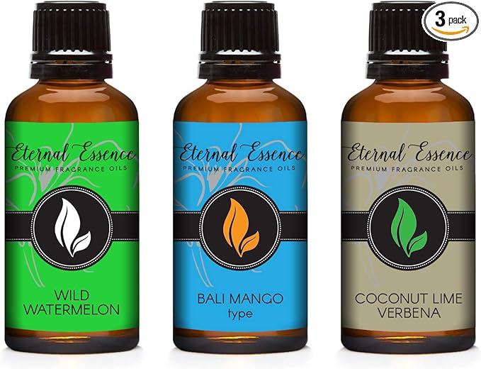 30ML - Trio (3) - Wild Watermelon, Bali Mango Type & Coconut Lime Verbena - Premium Fragrance Oil Trio - 30ML