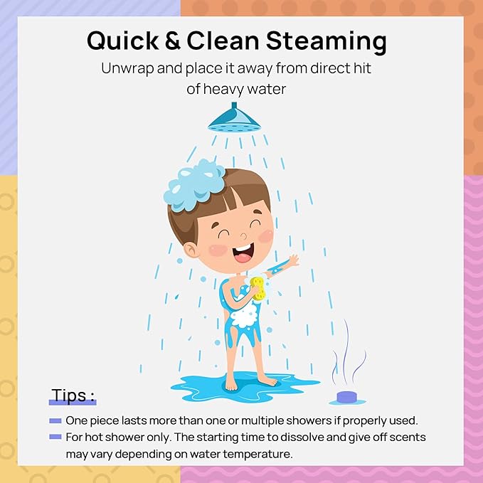 Lagunamoon Aromatherapy Shower Steamers, 12 Piece Variety Pack Essential Oil Shower Steamers - Self Care, Relaxation, Pampering Vapor Shower Tablets for Home Spa, Christmast Set, Gifts for Men, Women