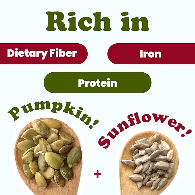 Food to Live Organic Sunflower and Pumpkin Seed Mix, 8 Ounces – Natural Snack, Rich in Protein, Perfect for Snacking, Baking and Salads, Raw, Vegan, Kosher, Bulk