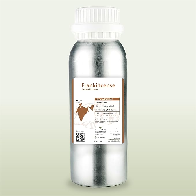 Frankincense Essential Oil - Direct from Madhya Pradesh, India - Pure Essential Oil for Diffusers and Aromatherapy | 100% Pure Therapeutic Grade Natural Aceite de Incienso (2lbs)