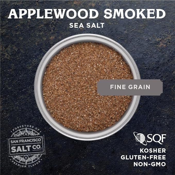 Applewood Smoked Sea Salt - 2 lb. Bag Fine Grain by San Francisco Salt Company