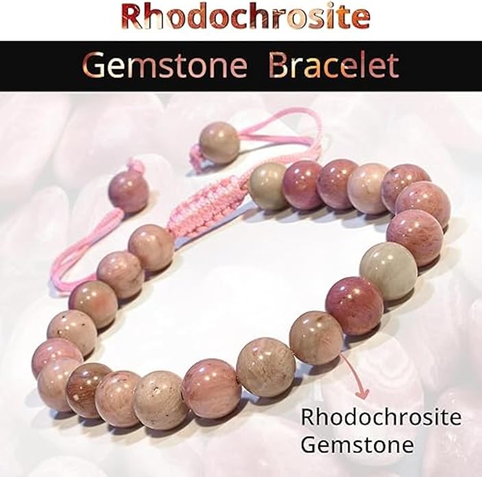 Energy Protection Crystal Handmade Adjustable Bead Bracelet Perfect for Men, Women’s Gift - Gemstone Healing Stretch Bracelet Pulsera Para Hombre Mujer Stocking Stuffer