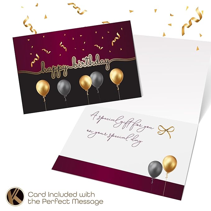 KREMERY Creamy Chocolate Cravings - Birthday Treats, Chocolate Covered Pretzel Twists Gift Basket, in Sectional Gift Box + Greeting Card (12 Pretzels, Assorted Sweet Toppings) Food Assortments