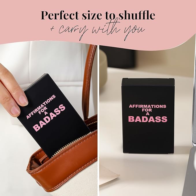 Badass Affirmation Cards - Daily Motivational and Inspirational Cards for Women